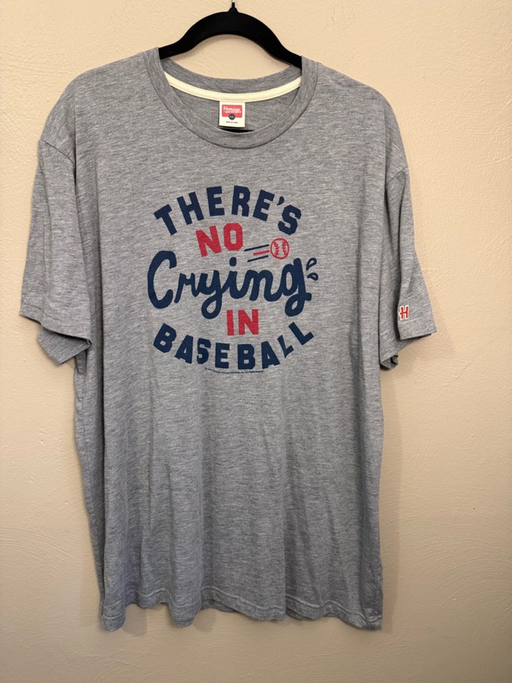 Homage There’s No Crying In Baseball Shirt A League Of Their Own Shirt adult XXL